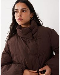 Mango - Doudoune à boutons mandarin - Lyst