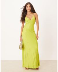 ASOS - Satin Seam Detail Maxi Dress - Lyst