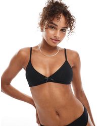 The Frolic - Exclusive Triangle Pointelle Bra Co-ord - Lyst