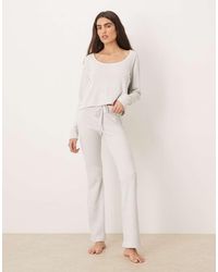 Hollister - Gilly Hicks Long Sleeve Waffle Top Co-Ord - Lyst