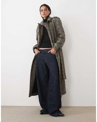 4th & Reckless - Collared Double Breasted Longline Dressy Coat - Lyst