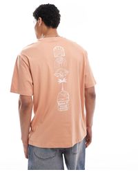 Only & Sons - T-shirt oversize avec imprimé kasbah - délavé - Lyst