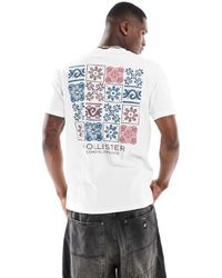 Hollister - Handcrafted Front And Back Logo T-shirt Relaxed Fit - Lyst