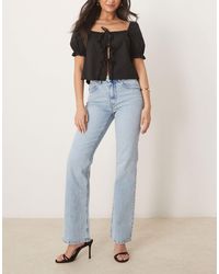 Gina Tricot - Mid Rise Bootcut Flare Stretch Jeans - Lyst