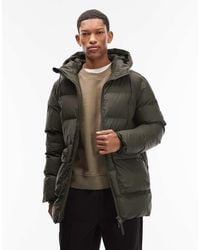 Rains - 15210 Alta Waterproof Long Puffer Cargo Jacket - Lyst