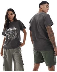 PRNT - Cosmic Cowgirl Front Print Washed T-Shirt - Lyst