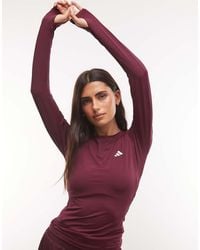 adidas Originals - Adidas Training Power Essentials Long Sleeve Top - Lyst
