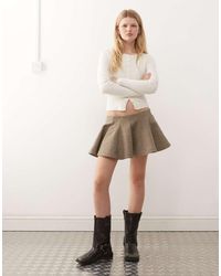 Monki - Structured Mini Skirt - Lyst