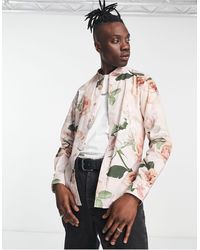 Twisted Tailor - Camisa con estampado floral lincoln - Lyst