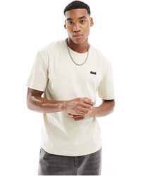 Calvin Klein - T-shirt en coton à coupe confortable - gris clair - Lyst