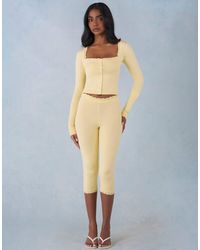 Oh Polly - Wool Feel Scallop Edge Capri Pants Co-Ord - Lyst