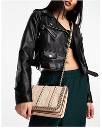 ALDO Bignomia Black Cross Body Bag With Gunmetal Hardware