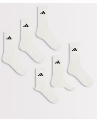 adidas Originals - Adidas Training 6 Pack Crew Socks - Lyst