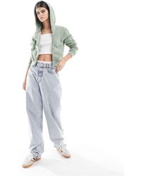 Cotton On - Washed Cropped Zip Through Fleece - Lyst