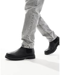 schuh - – dawson – chelsea-stiefel aus em leder - Lyst