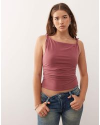 Collusion - Twist Square Neck Top - Lyst