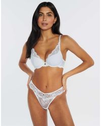 Boux Avenue - Amber Floral Lace Thong Bow Detail Lingerie - Lyst