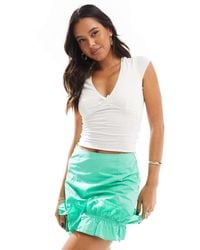 Collective The Label - Ruffle Hem Mini Skirt - Lyst