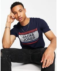 Jack & Jones - – t-shirt mit logo - Lyst