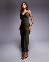 New Look - – satin-midikleid - Lyst