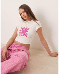 ASOS - Baby Tee With Flower Graphic - Lyst