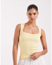 JJXX - Knitted Sqaure Neck Top - Lyst