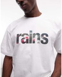 Rains - 41500 Relaxed Fit Graphic Logo T-shirt - Lyst