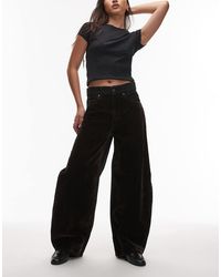 AllSaints - Helena Flocked Wide Leg Jeans - Lyst