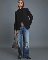 Stradivarius - Asymmetrische Blazer Van Wolmix - Lyst