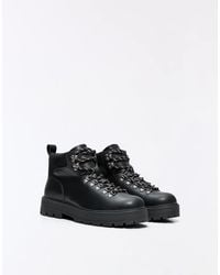 Bershka - Lace-Up Ankle Boots - Lyst