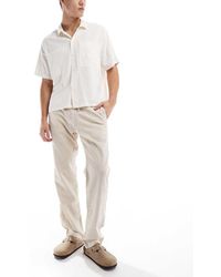 Jack & Jones - Relaxed Fit Linen Mix Trouser - Lyst