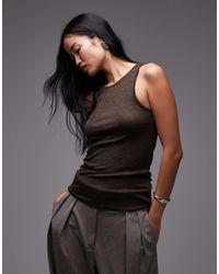 ARKET - Merino Wool Cosy Knitted Vest Top - Lyst