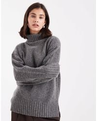 Threadbare - Chunky Knit Roll Neck Jumper - Lyst