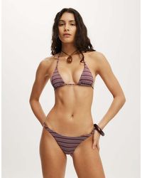 Cotton On - Micro String Triangle Bikini Top - Lyst