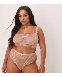 ASOS - Asos Design Curve Ivy All Over Lace High Waist Brazilian Brief - Lyst
