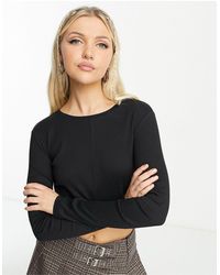 Noisy May - Twist Front Long Sleeve Top - Lyst