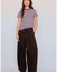 Stradivarius - B02 Basic Striped Regular Fit Soft-touch T-shirt - Lyst