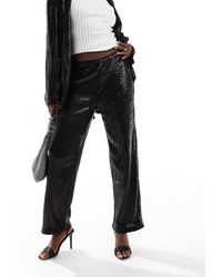 ASOS - – elegante, knöchellange pailletten-hose - Lyst