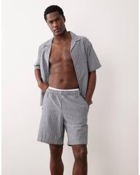 JJ Rebel - Co Ord Seersucker Shorts - Lyst