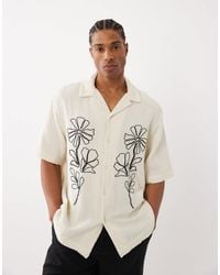 Only & Sons - Relaxed Fit Textured Short Sleeve Shirt - Lyst
