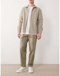 ASOS - Tailored Cotton Rich Relaxed Tapered Chino Trousers - Lyst