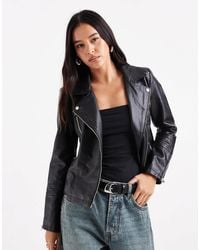 ONLY - – bikerjacke aus kunstleder - Lyst
