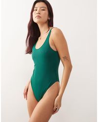 Weekday - Low Back High Cut Swimsuit - Lyst