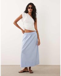 Jdy - Poplin Maxi Skirt - Lyst