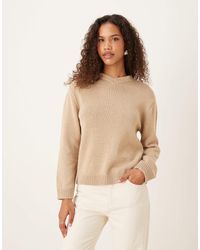 ASOS - Knit High V-neck Sweater - Lyst