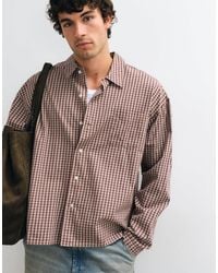 Jack & Jones - Micro Check Boxy Shirt - Lyst