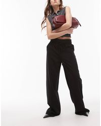 Mango - Pleat Front Tie Waist Tailored Trouser - Lyst