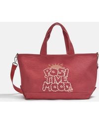 Pull&Bear - – mehrfarbige shopper-tasche aus canvas - Lyst