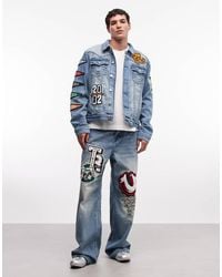 TRUE RELIGION - Vinny Patch Detail baggy Jean Co-ord - Lyst