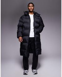 Calvin Klein - Gewatteerd Puffer Jack Met Lange Pasvorm - Lyst